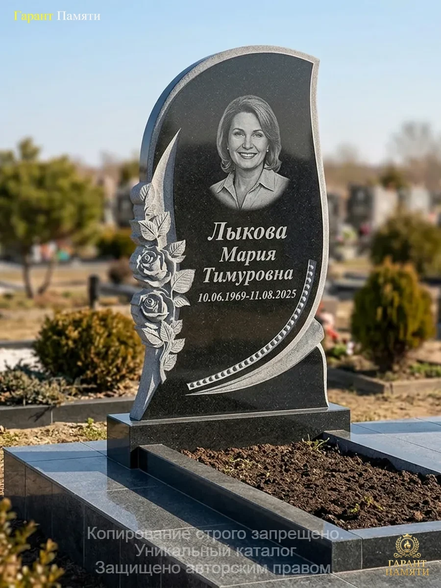 Памятник из гранита Розы  186